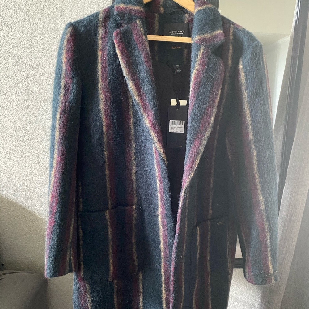 NWT Scotch and Soda Wool/Alpaca Coat